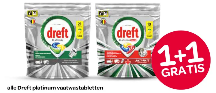 Aanbieding: Alle Dreft Platinum vaatwastabletten