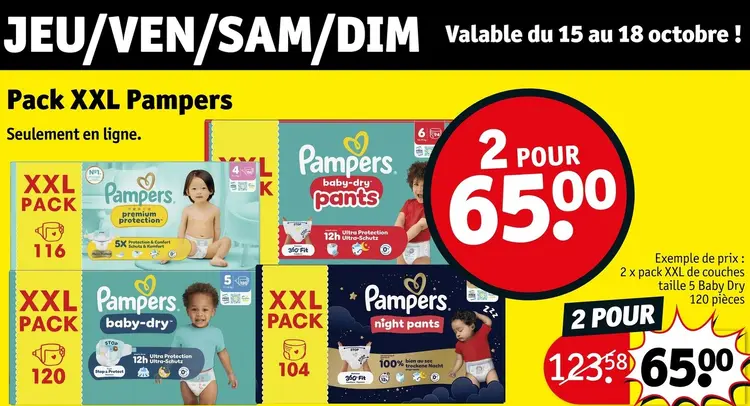 Offre: Pack XXL Pampers