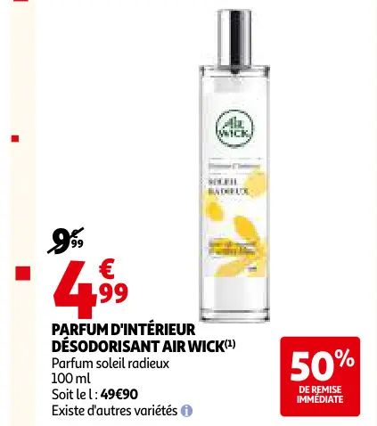 Promotie: Parfum d'intérieur désodorisant