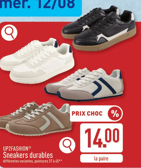 Offre: Sneakers durables