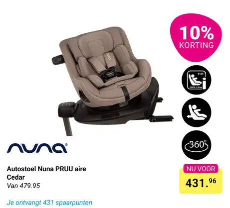 Aanbieding: Autostoel Nuna PRUU aire