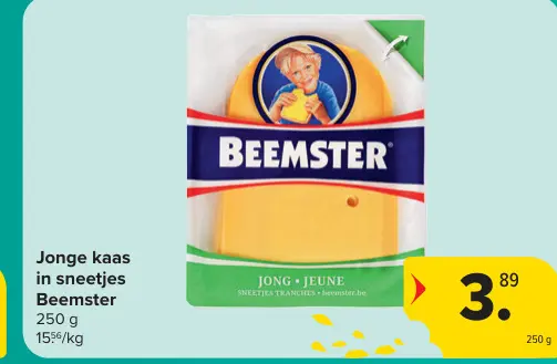 Promotie: Jonge kaas in sneetjes