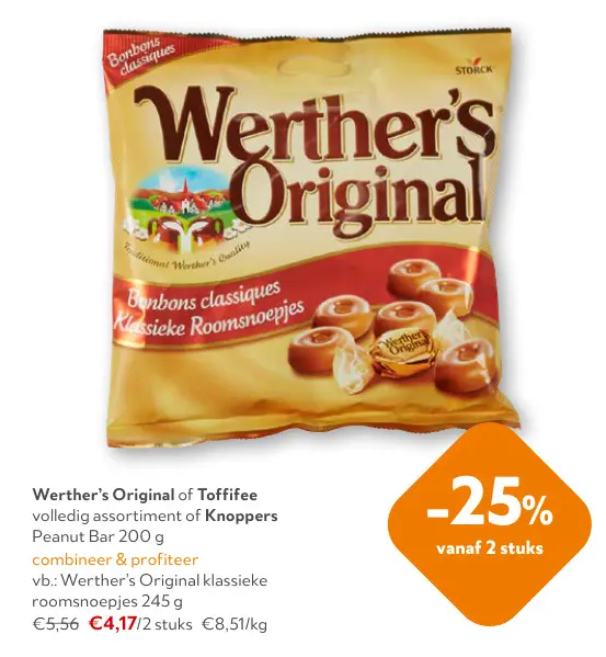 Promotie: Werther's Original of Toffifee