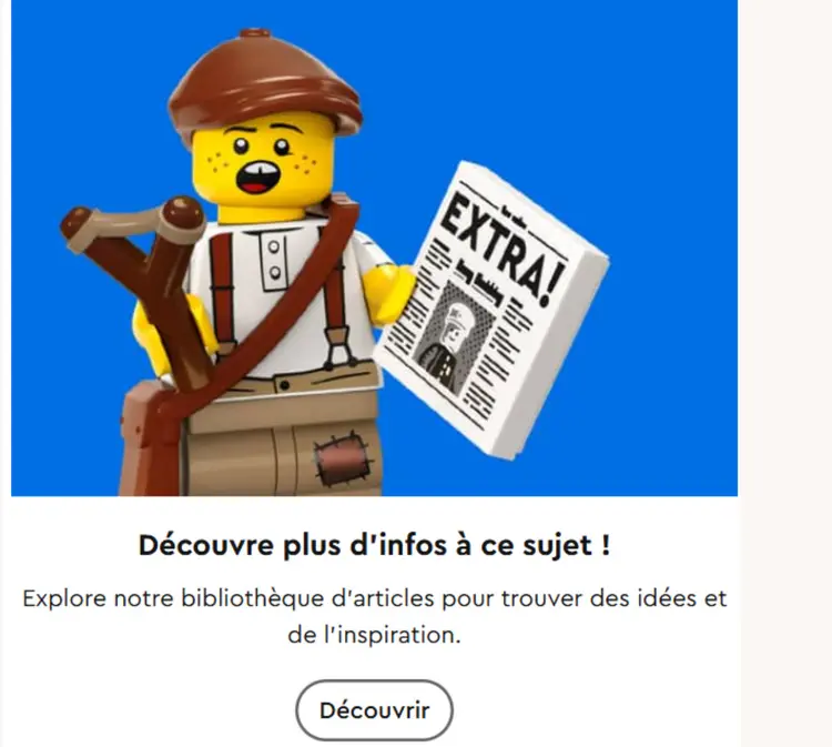 Offre: Lego Minifigure with Newspaper