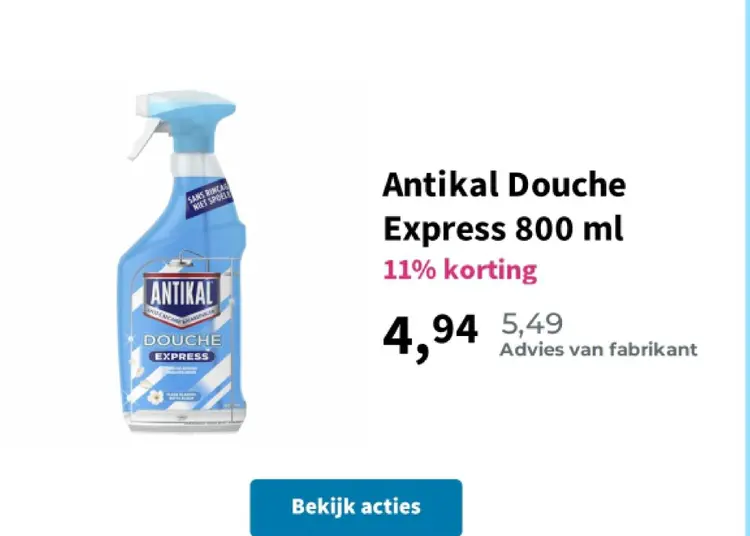 Aanbieding: Douche Express