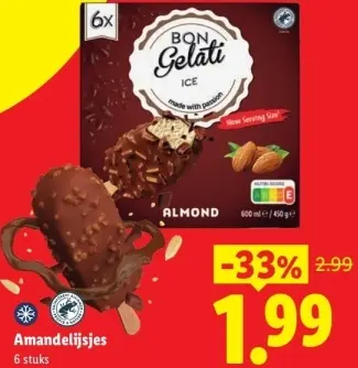 Aanbieding: Bon Gelati Amandelijsjes