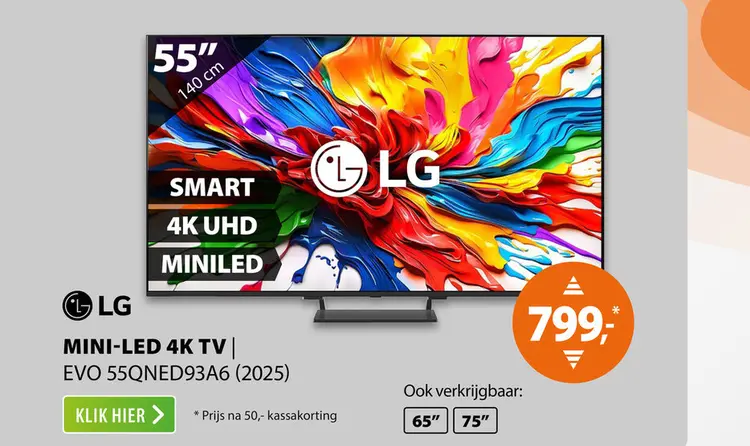 Aanbieding: LG MINI LED EVO 55QNED93A6 (2025)