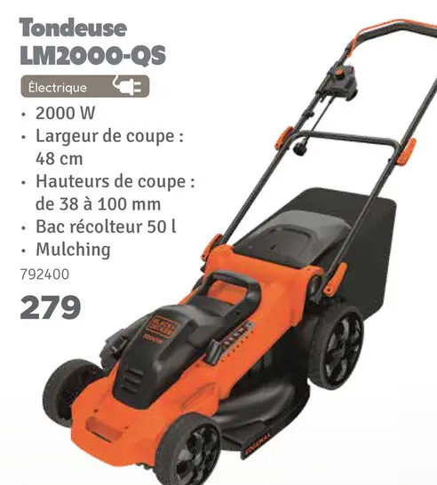 Offre: Tondeuse LM2000-QS