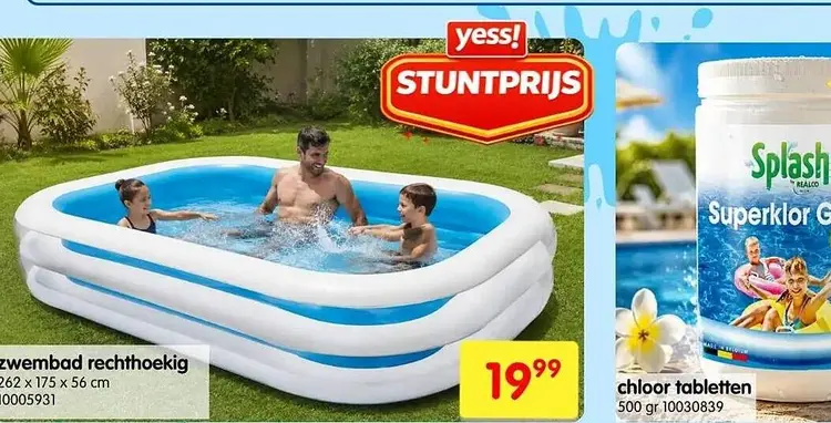 Promotie: zwembad rechthoekig
