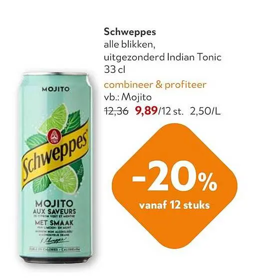 Promotie: Schweppes alle blikken
