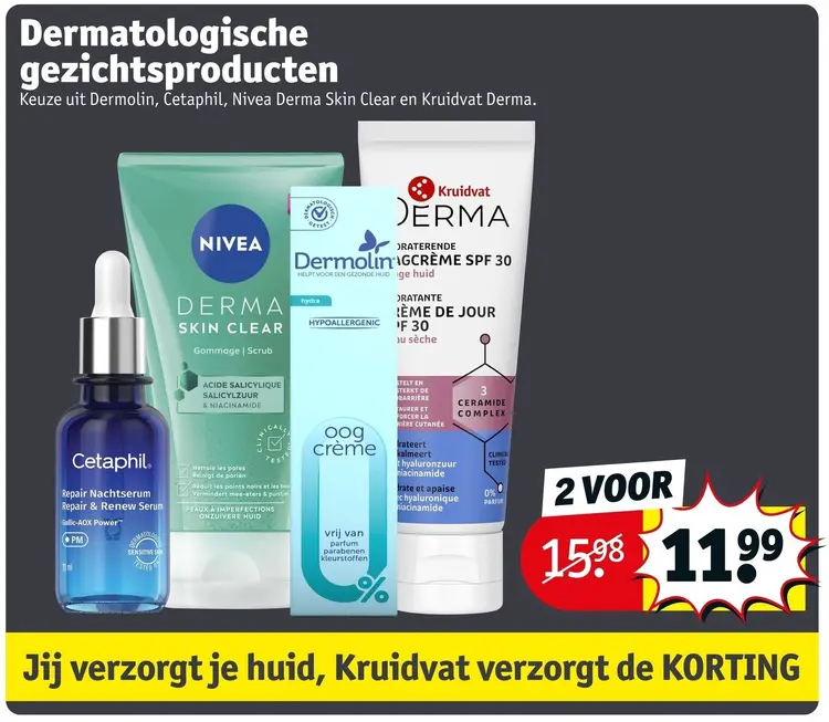 Promotie: Dermatologische gezichtsproducten
