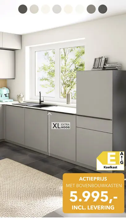 Aanbieding: Keuken met bovenbouwkasten