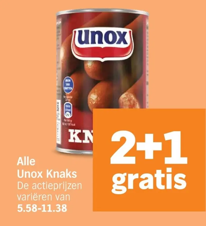 Aanbieding: Unox Knaks