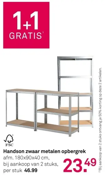 Aanbieding: Zwaar metalen opbergrek