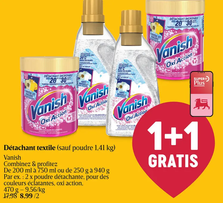 Offre: Détachant textile