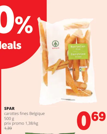 Offre: carottes fines Belgique