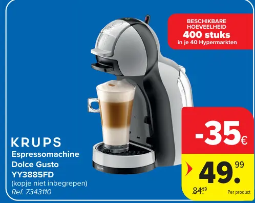 Promotie: Espressomachine Dolce Gusto YY3885FD