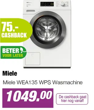 Aanbieding: Miele WEA135 WPS Wasmachine