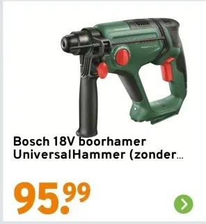 Aanbieding: Bosch 18V boorhamer UniversalHammer