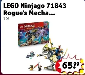 Aanbieding: LEGO Ninjago 71843 Rogue's Mecha Drakenrijder