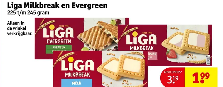 Aanbieding: Milkbreak en Evergreen