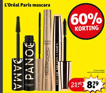 Aanbieding: L'Oréal Paris mascara