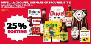 Aanbieding: Duvel, La Chouffe, Liefmans of Brouwerij 't IJ