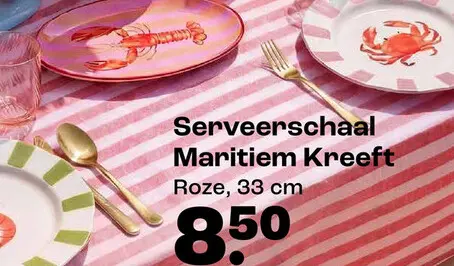 Promotie: Serveerschaal Maritiem Kreeft