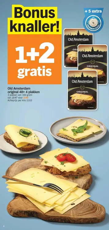 Promotie: Old Amsterdam original 48+ 4 plakken