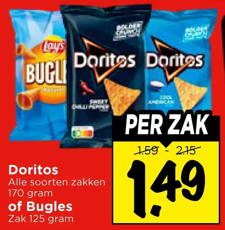 Aanbieding: Doritos of Bugles