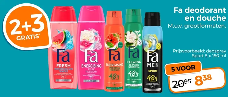 Aanbieding: Deodorant en douche