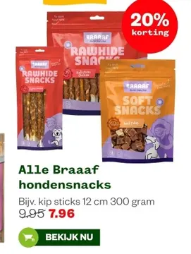 Aanbieding: Alle Braaaf hondensnacks