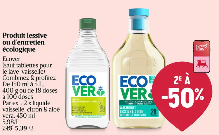 Offre: Produit lessive ou d'entretien écologique