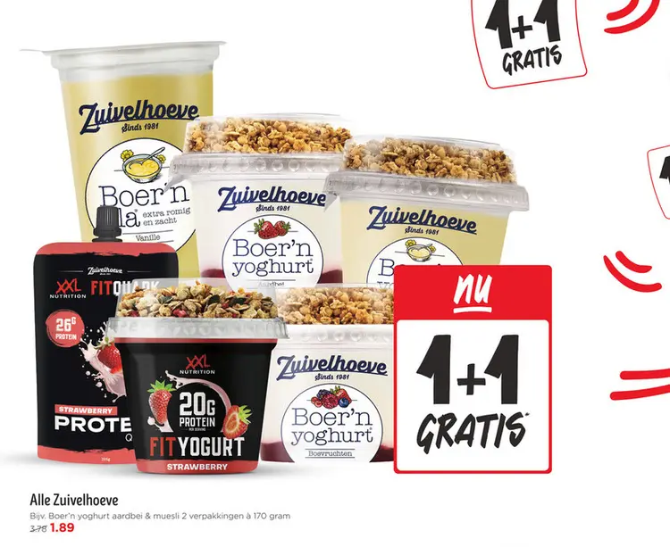 Aanbieding: Boer'n yoghurt aardbei & muesli