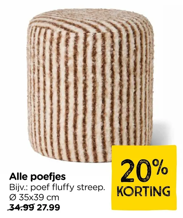 Aanbieding: Poefjes
