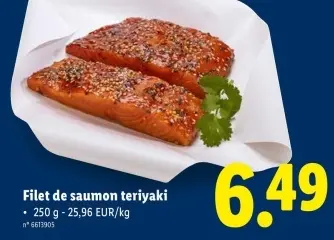 Offre: Filet de saumon teriyaki
