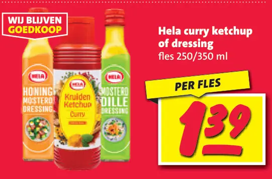 Aanbieding: Hela curry ketchup of dressing