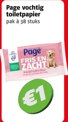 Aanbieding: Vochtig toiletpapier