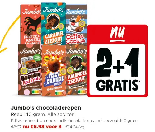 Promotie: chocoladerepen