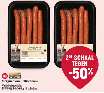 Aanbieding: Merguez van Keltisch lam