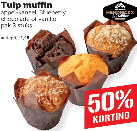 Aanbieding: Hendrickx de Bakker Tulp muffin