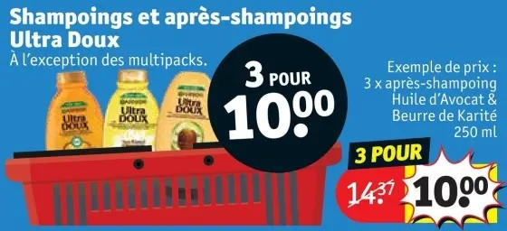 Offre: Shampoings et après-shampoings Ultra Doux