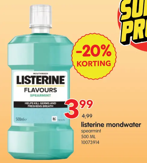 Promotie: Mondwater