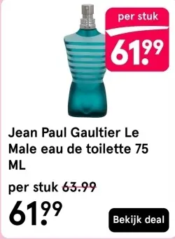 Aanbieding: Le Male eau de toilette