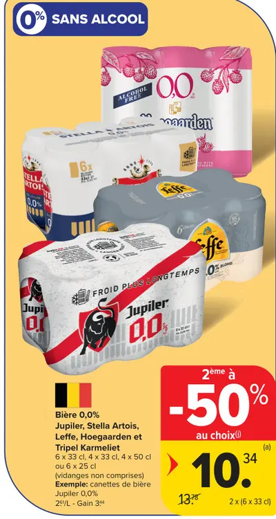 Offre: Bière 0,0%