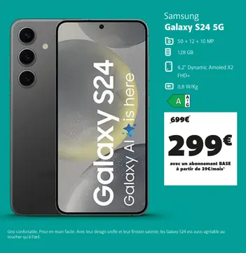 Offre: Samsung Galaxy S24 5G