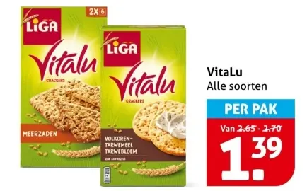 Aanbieding: VitaLu Crackers