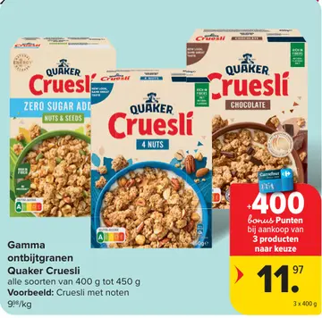 Aanbieding: Quaker Cruesli