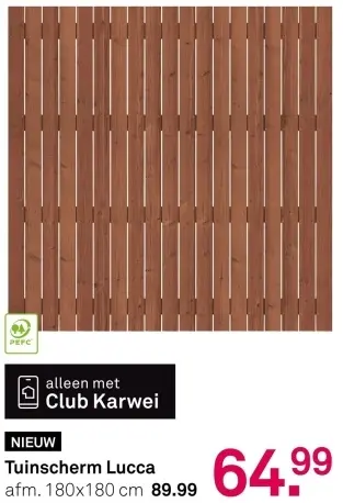 Aanbieding: Tuinscherm Lucca