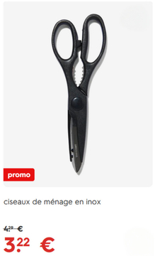 Offre: ciseaux de ménage en inox